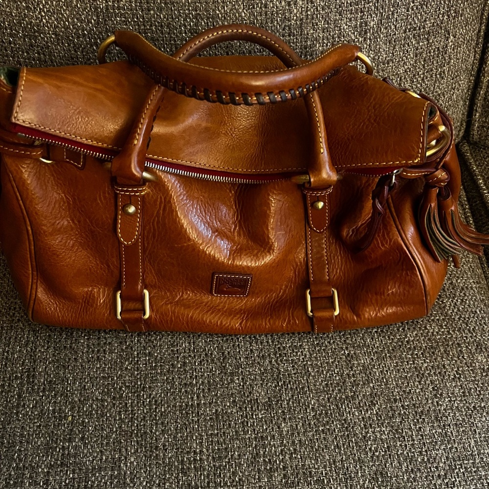 Dooney & Bourke Rich Brown Leather Satchel